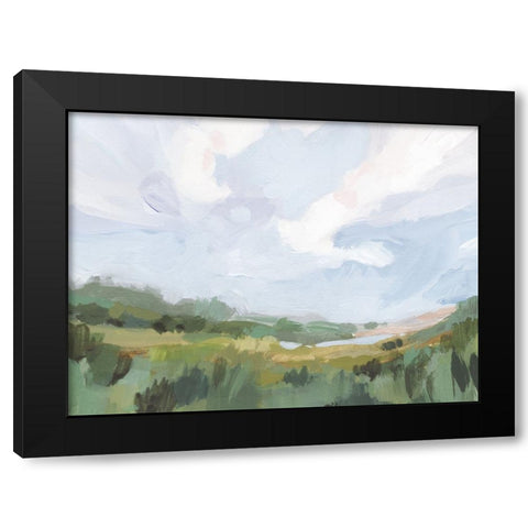 Soft And Dreamy Fields II Black Modern Wood Framed Art Print by Barnes, Victoria