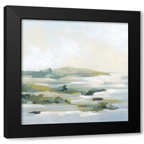 Deciduous Coast I Black Modern Wood Framed Art Print by Vess, June Erica