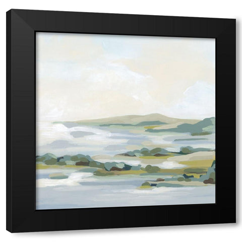 Deciduous Coast II Black Modern Wood Framed Art Print by Vess, June Erica