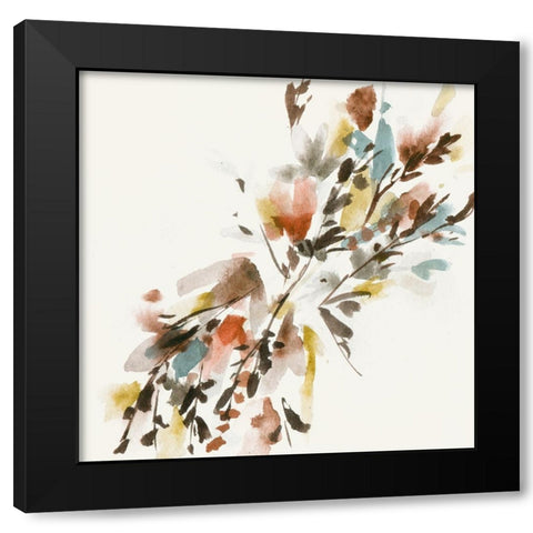 Harvest Bouquet II Black Modern Wood Framed Art Print with Double Matting by Wang, Melissa