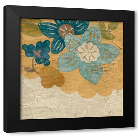 Sunshine Tapestry II Black Modern Wood Framed Art Print with Double Matting by Zarris, Chariklia