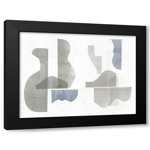 Custom Pottery Forms I Black Modern Wood Framed Art Print by Delamater, Rob