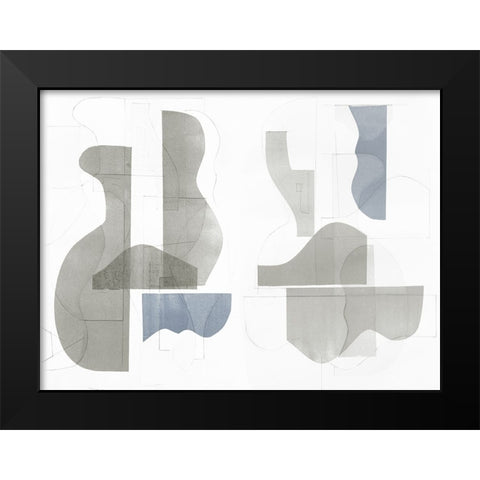 Custom Pottery Forms I Black Modern Wood Framed Art Print by Delamater, Rob