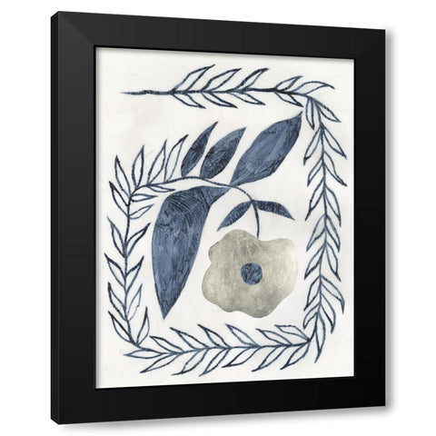 Royal Corolla I Black Modern Wood Framed Art Print by Lam, Vanna