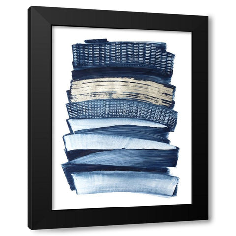 Lineups I Black Modern Wood Framed Art Print by Lam, Vanna