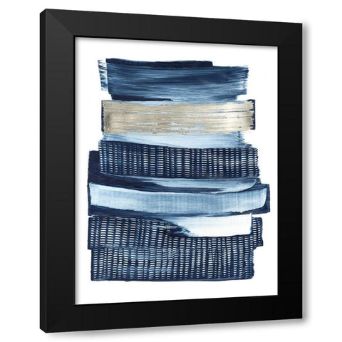 Lineups II Black Modern Wood Framed Art Print by Lam, Vanna