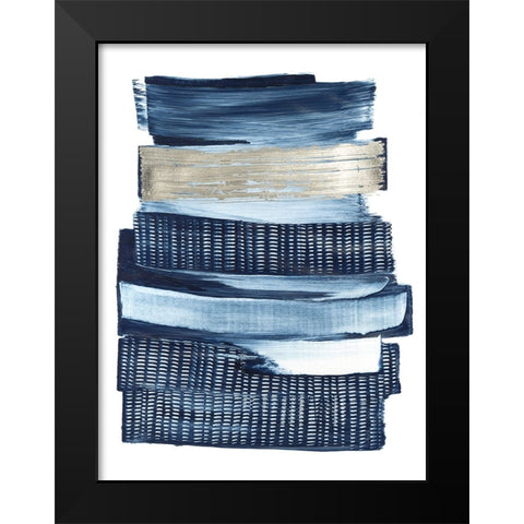 Lineups II Black Modern Wood Framed Art Print by Lam, Vanna