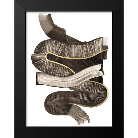 Coiling I Black Modern Wood Framed Art Print by Lam, Vanna