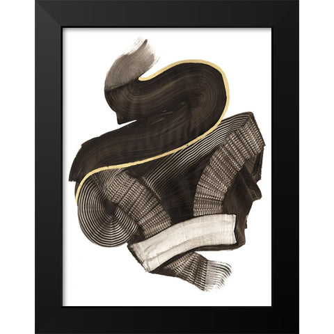 Coiling II Black Modern Wood Framed Art Print by Lam, Vanna