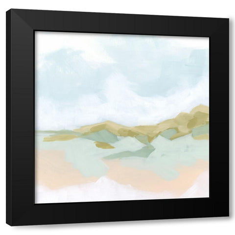 Sandbar Clouds II Black Modern Wood Framed Art Print by Vess, June Erica