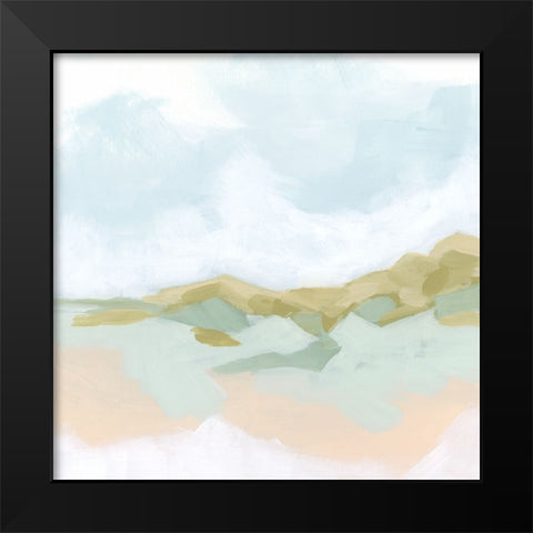 Sandbar Clouds II Black Modern Wood Framed Art Print by Vess, June Erica