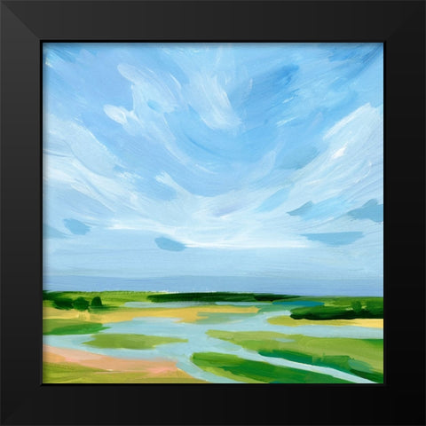 Marshy Coast II Black Modern Wood Framed Art Print by Barnes, Victoria