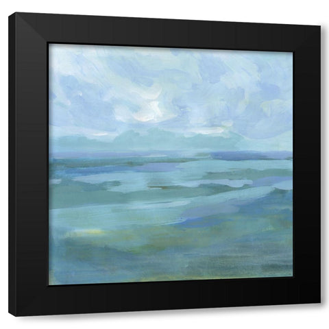 Ocean Skies I Black Modern Wood Framed Art Print by Barnes, Victoria