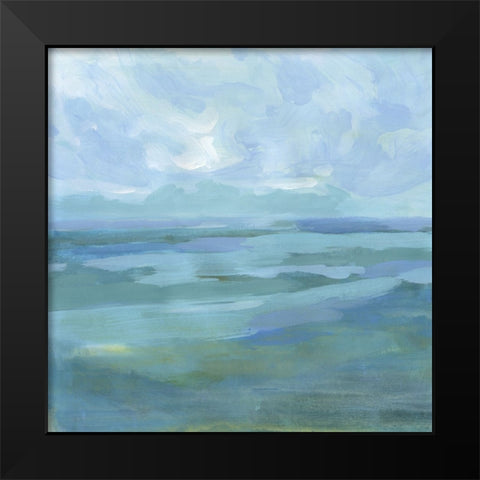 Ocean Skies I Black Modern Wood Framed Art Print by Barnes, Victoria