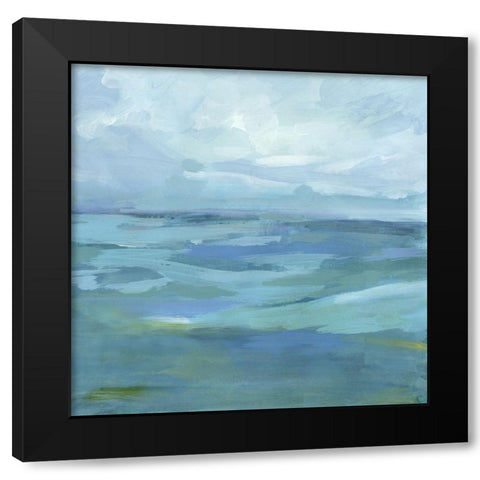 Ocean Skies II Black Modern Wood Framed Art Print by Barnes, Victoria
