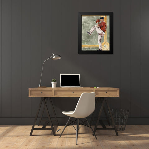 Playing Field II Black Modern Wood Framed Art Print by Wang, Melissa