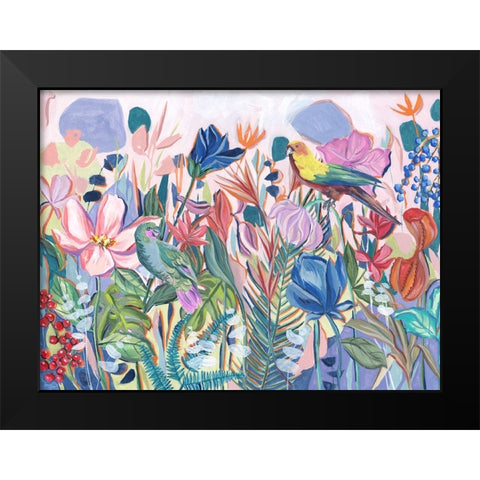 Tropical Paradise Botanica II Black Modern Wood Framed Art Print by Wang, Melissa