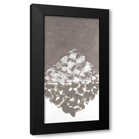 Hued Plaster V Black Modern Wood Framed Art Print by Willett, Michael