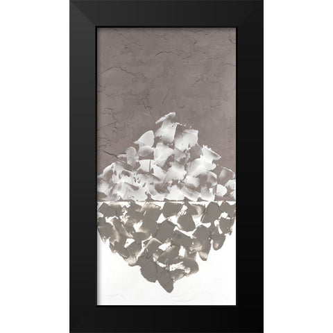 Hued Plaster V Black Modern Wood Framed Art Print by Willett, Michael
