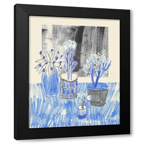 Plant Family IV Black Modern Wood Framed Art Print by Wang, Melissa