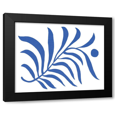 Blue Fern I Black Modern Wood Framed Art Print by Green, Jacob