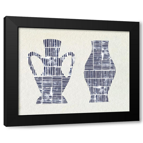 Dashed Modern Vases II Black Modern Wood Framed Art Print by Sizemore, Natalie