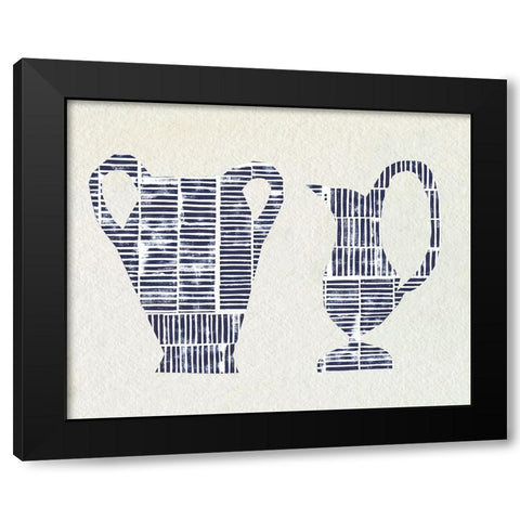 Dashed Modern Vases III Black Modern Wood Framed Art Print by Sizemore, Natalie