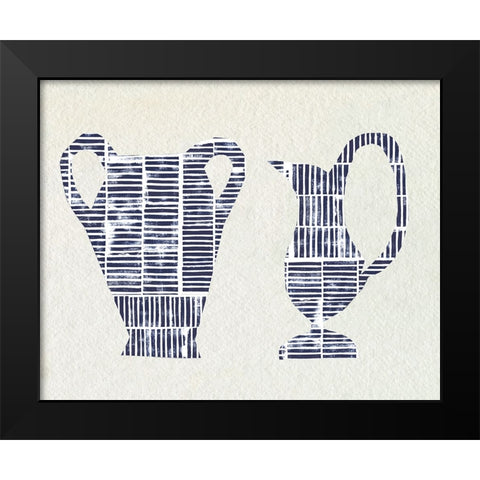 Dashed Modern Vases III Black Modern Wood Framed Art Print by Sizemore, Natalie