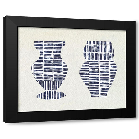 Dashed Modern Vases IV Black Modern Wood Framed Art Print by Sizemore, Natalie