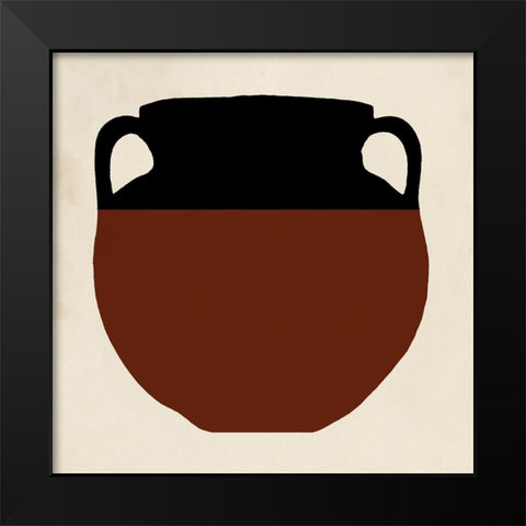 Clay Pot I Black Modern Wood Framed Art Print by Saunders, Alonzo