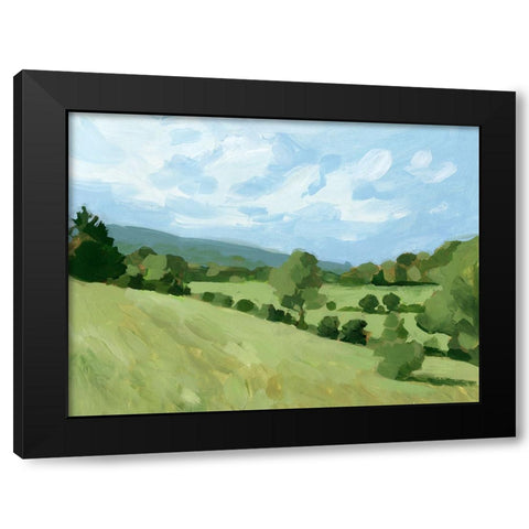 Pastoral Study I Black Modern Wood Framed Art Print with Double Matting by Barnes, Victoria