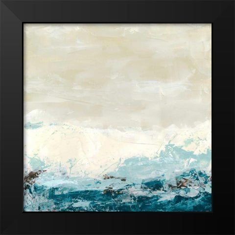 Coastal Currents II Black Modern Wood Framed Art Print by Vess, June Erica