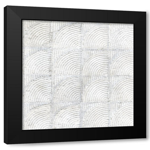 Lithic Tiles II Black Modern Wood Framed Art Print by Willett, Michael