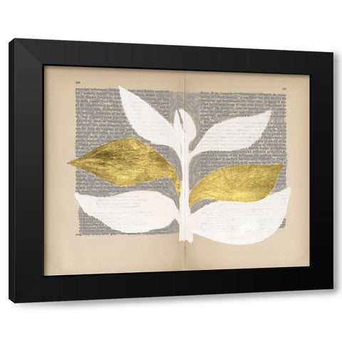 Pressed Diary I Black Modern Wood Framed Art Print by Lam, Vanna