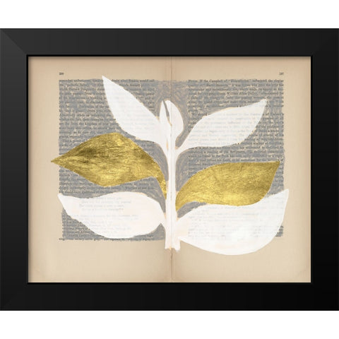 Pressed Diary I Black Modern Wood Framed Art Print by Lam, Vanna