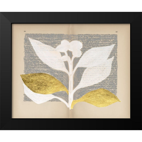 Pressed Diary II Black Modern Wood Framed Art Print by Lam, Vanna