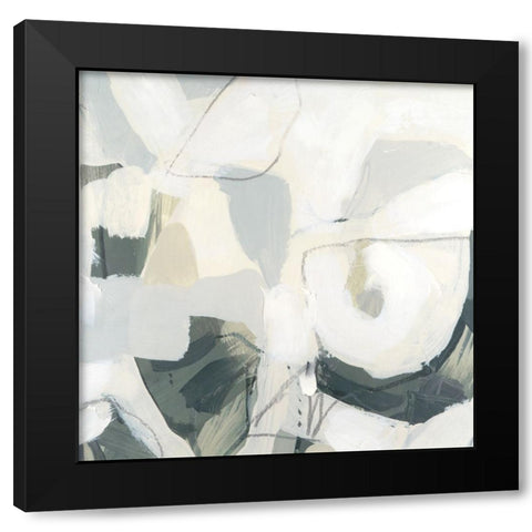 Stone Flecks I Black Modern Wood Framed Art Print with Double Matting by Vess, June Erica