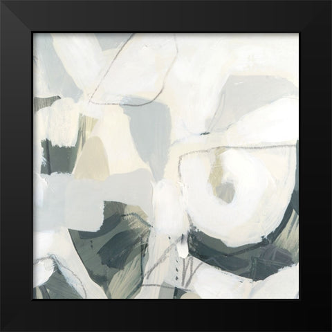 Stone Flecks I Black Modern Wood Framed Art Print by Vess, June Erica