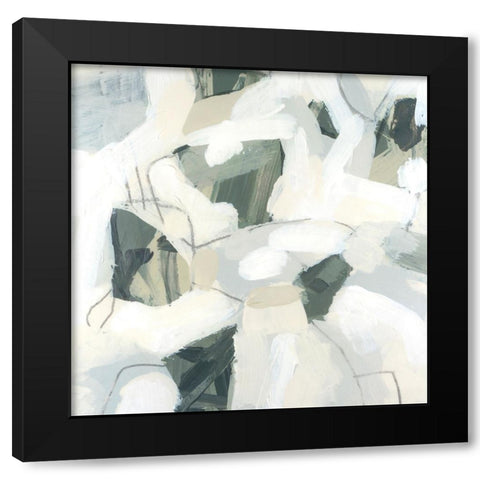 Stone Flecks IV Black Modern Wood Framed Art Print with Double Matting by Vess, June Erica