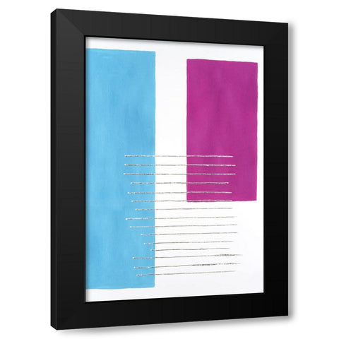 Modulation I Black Modern Wood Framed Art Print with Double Matting by Willett, Michael