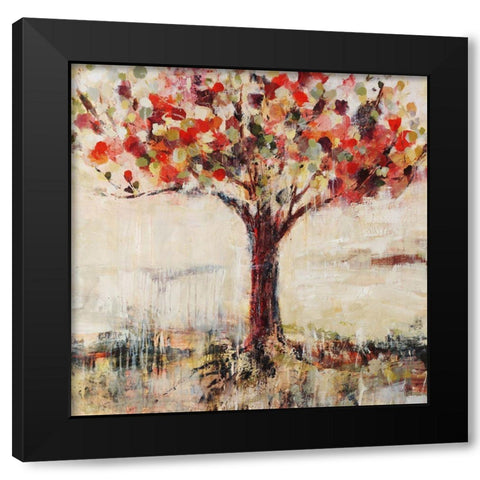 Candy Tree Black Modern Wood Framed Art Print by Maas, Jodi