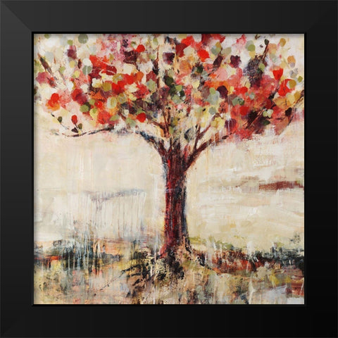Candy Tree Black Modern Wood Framed Art Print by Maas, Jodi
