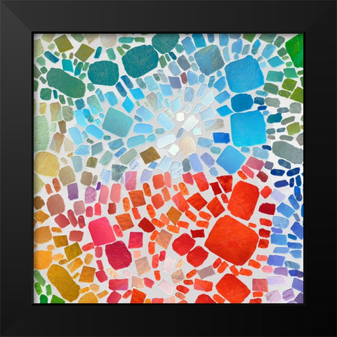 Colorful Bedrock I Black Modern Wood Framed Art Print by Saunders, Alonzo