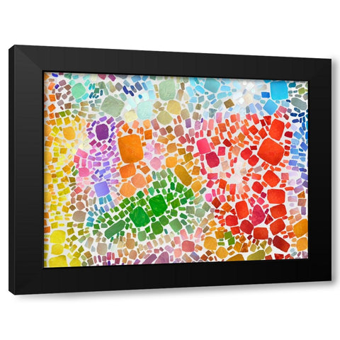 Colorful Bedrock III Black Modern Wood Framed Art Print by Saunders, Alonzo