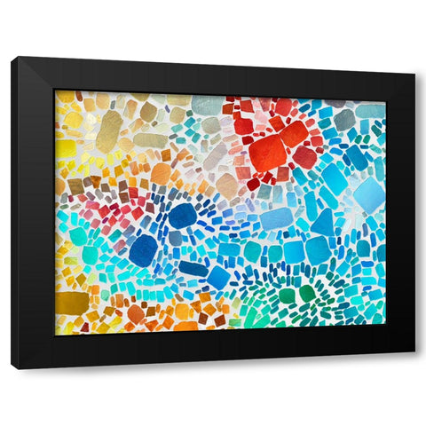 Colorful Bedrock IV Black Modern Wood Framed Art Print by Saunders, Alonzo