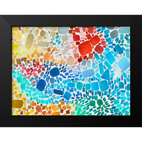 Colorful Bedrock IV Black Modern Wood Framed Art Print by Saunders, Alonzo