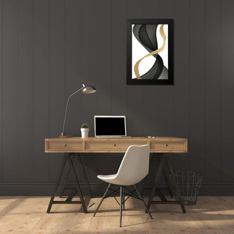 Inner Flow  I Black Modern Wood Framed Art Print by Saunders, Alonzo