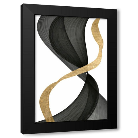 Inner Flow  I Black Modern Wood Framed Art Print with Double Matting by Saunders, Alonzo