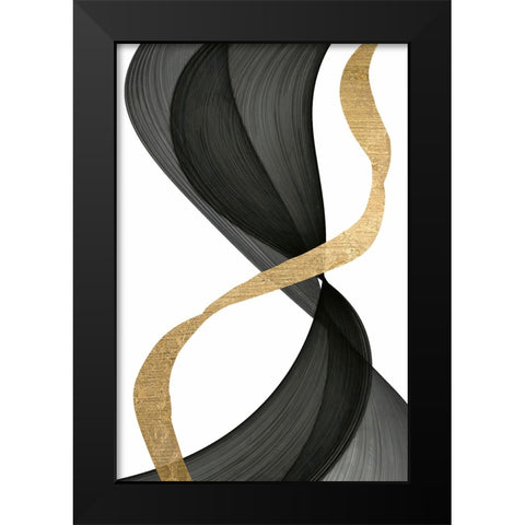 Inner Flow  I Black Modern Wood Framed Art Print by Saunders, Alonzo