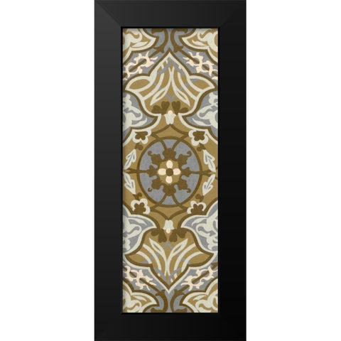 Palladium Tapestry I Black Modern Wood Framed Art Print by Zarris, Chariklia